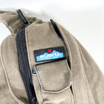 Modern Y2K KAVU Soft Canvas Olive Green Rope Sling Bag