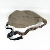 Modern Y2K KAVU Soft Canvas Olive Green Rope Sling Bag
