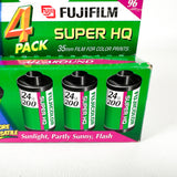 Vintage 2004 Fujifilm Super HQ 200 + X-TRA 400 4-Pack EXPIRED 35mm Film