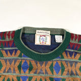 Vintage 90's Sears Italian Knit Aztec Sweater