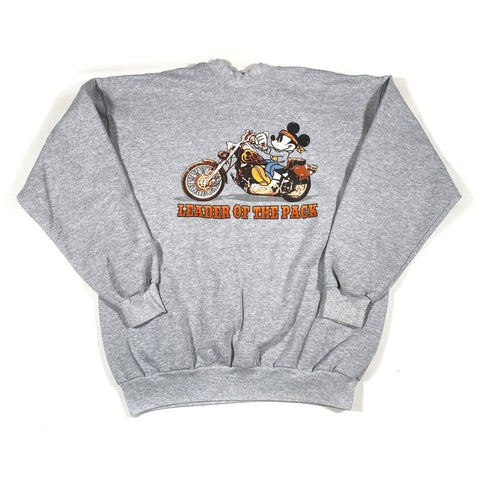 Vintage 90's Mickey Mouse Motorcycle Crewneck Sweatshirt