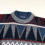 Vintage 80's Today's News Striped Crewneck Sweater