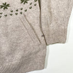 Modern Y2K Cremieux Deadstock Reindeer Winter Zip Wool Sweater