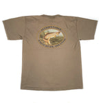 Vintage 90's Fulton's Lodge White River AK Fly Fishing T-Shirt