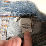 Vintage 90's Calvin Klein Light Wash Denim Shorts