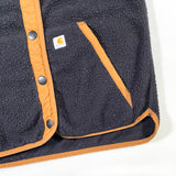 Modern Y2K Carhartt Sherpa Fleece Snap Vest