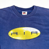 Vintage 90's Nike Air Blue Center Swoosh Graphic T-Shirt