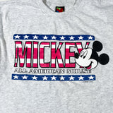 Vintage 90's Mickey All American Mouse Flag T-Shirt