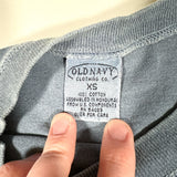 Vintage 90's Old Navy Overdyed Cropped Blank T-Shirt
