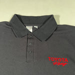 Vintage Y2K Toyota Racing NASCAR Checkered Flag Polo Shirt