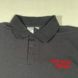 Vintage Y2K Toyota Racing NASCAR Checkered Flag Polo Shirt
