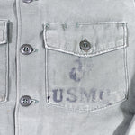 Vintage 1970 OG-107 USMC Sateen Class 1 Button Up Shirt