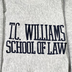 Vintage 80's TC Williams School of Law Reverse Weave Crewneck Sweatshirt