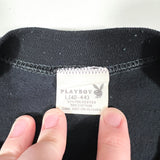 Vintage 80's Playboy Black Bunny Logo Made USA T-Shirt