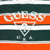 Vintage 90's Guess USA Striped Oversized T-Shirt