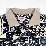 Vintage 90's Abstract Design Pique Polo Shirt
