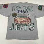 Vintage 90's New York Jets Super Bowl III Champs All Over Print T-Shirt