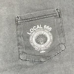 Vintage 90's IBEW Local 666 Union Electrician Pocket T-Shirt