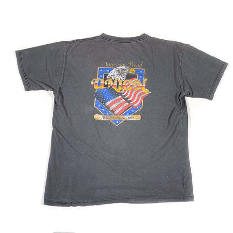 Vintage 90's IBEW Local 666 Union Electrician Pocket T-Shirt