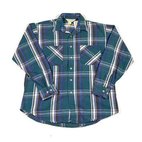 Vintage 80's St. Johns Bay Plaid Flannel Shirt