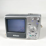 Vintage 2006 Nikon Coolpix L4 Silver Digital Camera
