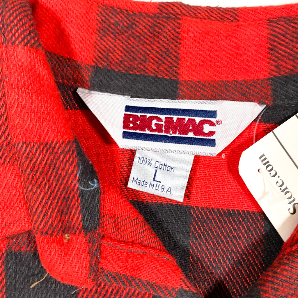 Vintage 90's Big Mac Heavyweight Buffalo Plaid Flannel Shirt