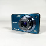 Vintage 2009 Sony Cyber-shot DSC-W290 Blue Digital Camera