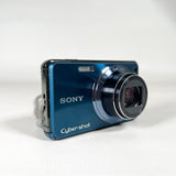 Vintage 2009 Sony Cyber-shot DSC-W290 Blue Digital Camera