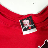 Modern 2007 Betty Boop "Hello Boys" Red Graphic T-Shirt