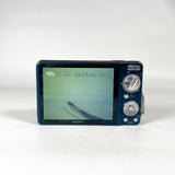 Vintage 2009 Sony Cyber-shot DSC-W290 Blue Digital Camera