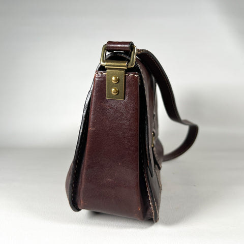 Vintage Y2K Fossil Brown Leather Crossbody Bag – CobbleStore Vintage