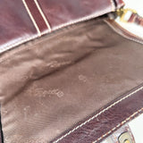 Vintage Y2K Fossil Brown Leather Crossbody Bag