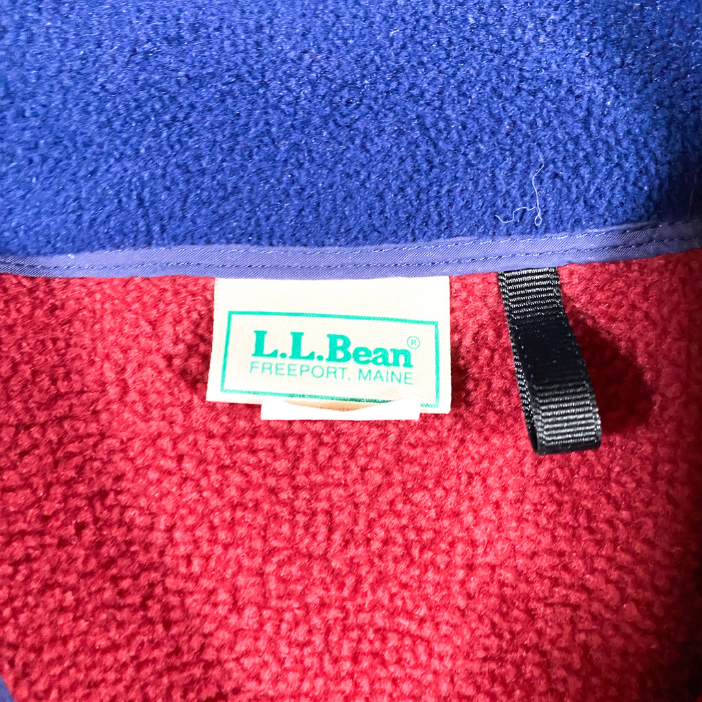 Vintage 90's LL Bean Full Zip Fleece Sweatshirt