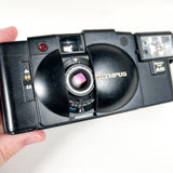 Vintage 1980 Olympus XA2 & A11 Flash 35mm Film Camera