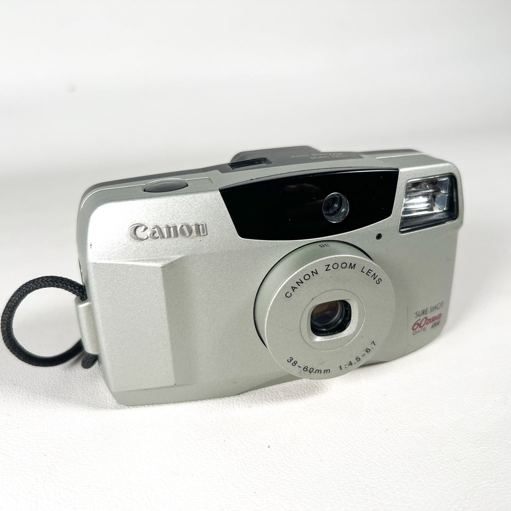 Vintage 1995 Canon Sure Shot 60 Zoom Date 35mm Film Camera