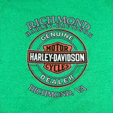 Modern 2018 Harley-Davidson Richmond VA Green Logo T-Shirt