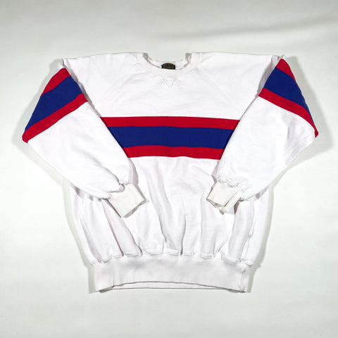 Vintage 80's Brooks Brothers Striped Crewneck Sweatshirt