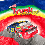 Vintage 90's Jeff Gordon DuPont Tyvek Rainbow NASCAR Racing Jacket