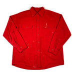 Vintage 70's Red Cotton Painters Work Shirt