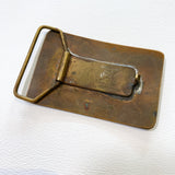 Vintage 80's Ampersand Brass Trout Fishing Belt Buckle