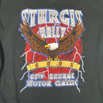 Vintage 2005 Sturgis Rally 65th Annual Bald Eagle Biker Graphic T-Shirt