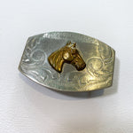 Vintage 80's Miller Westernwear Horse Head Belt Buckle