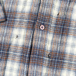 Vintage 80's Pendleton Wool Shadow Plaid Flannel Shirt