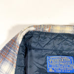 Vintage 80's Pendleton Wool Shadow Plaid Flannel Shirt