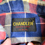 Vintage 80's Chandler Plaid Cotton Flannel Shirt