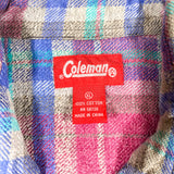 Vintage 90's Coleman Camping Heavy Cotton Flannel Shirt