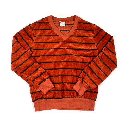 Vintage 70's Striped V Neck SweaterVintage 70's Striped V Neck Sweater