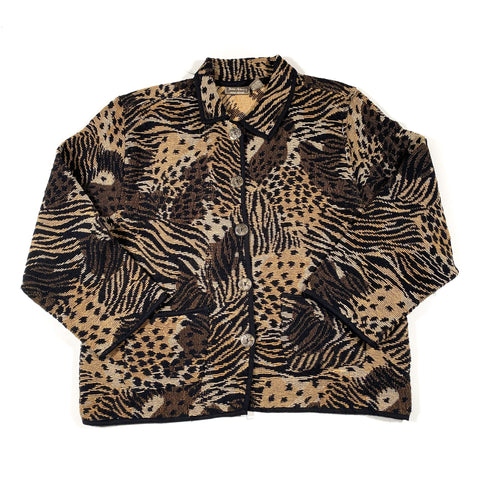 Vintage 90's Jane Ashley Animal Print Jacket