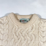 Vintage 90's Arancrafts Irish Cable Knit Sweater