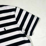 Vintage 90's Polo Ralph Lauren Black Stripe Polo Shirt
